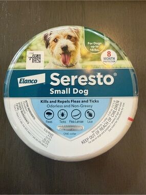 NEW and SEALED- Seresto Small Dog Flea & Tick Collar- 8 month protect up to 18lb